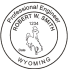 Wyoming Professional Engineer Seal